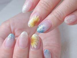 ひまわりネイル銀座フィルイン