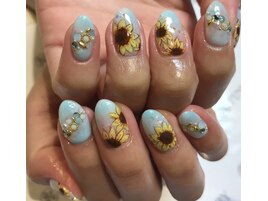 ～ひまわりネイル～