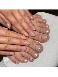 オーロラミラーネイル