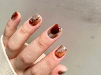 アイネイルズ 梅田店(I nails)/ブラウンニュアンス¥9700