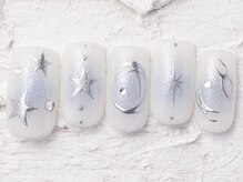 ジェミーネイル エビス(Jemiy nail ebisu)/韓国チークシルバー星13040yen