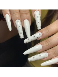 ギャルネイル　ホワイト