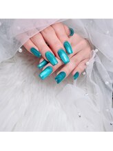 アートネイル ギャラリー(Art nail Gallery)/艶爆誕!ターコイズロングネイル