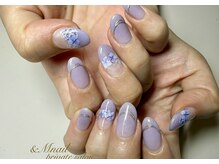 アンドエムネイル(&M nail)の雰囲気(大人かわいいあじさいネイル*)