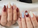 大正ロマン風ネイルデザイン