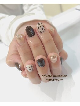 プライベート ネイルサロン マーマ(murmur)/ダルメシアンネイル