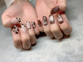 エンジェリック カラーズ(Angelic colors)/ブラウン　マグネットネイル☆