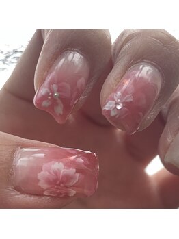 ネイルサロン ラシーヌ(Racine)/手描きさくら