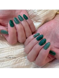 グリーンカラーのワンカラー