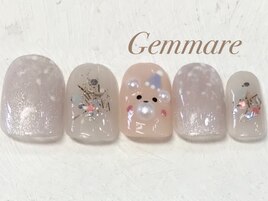 クリスマスベアーネイル