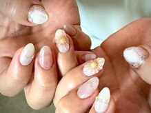 ヌル ネイル 堀江(NURU NAIL HORIE)/Cuteフラワーネイル☆