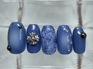 デニムレースネイル11500円
