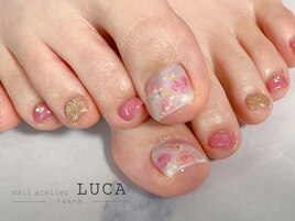 W-603 ニュアンスフラワーネイル