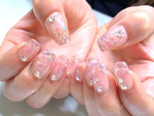 ネイルサロンブリス(nail salon Bliss)/☆キラキラ先端クリアネイル☆