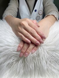キラキラリボンネイル