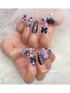 パステルパープルゴシックネイル