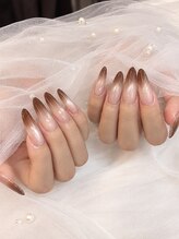 エイチサロン(H salon)/ブラウンのマググラネイル