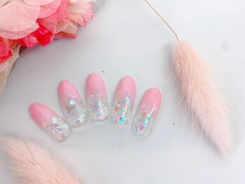 ネイルサロン&スクール ジーナ(GINA)/ラメ×グラデーションネイル