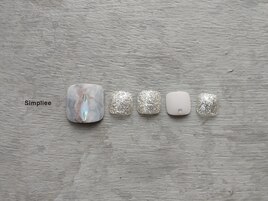 【フット】ホワイトタイダイ