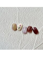 リファインネイル(refinenail)/4月ニュアンス定額デザイン