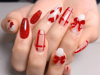 リラエス(Rela S)/チェックネイル