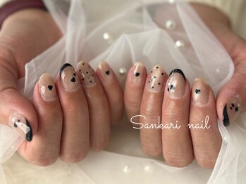 サンカリネイル バイ ヴァラ 新居浜 船木店(sankari nail by VALLA)/大人ハートネイル♪