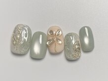 クレモアネイル 池袋西口店(CLEMORE NAIL)/ぷっくり四つ葉ネイル