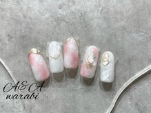 エーアンドエー 蕨店(A&A)/ピンク×ホワイトニュアンス