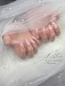 【Hand】10本長さ出し+選べる150種類ワンカラーネイル ¥8500→¥8000