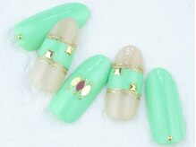 ネイル ブーマー(Nail BOOMER)/エスニックネイル/グリーン