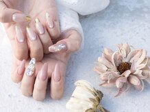 ネイルプラザ 河原町OPA店(NAIL PLAZA)/ミラーフレンチ×埋め尽くし