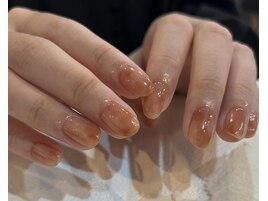 ニュアンス桃レオパード