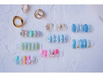 ネイル フライガール(nail FLY GIRL)/8月マンスリーデザイン♪