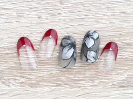 大人フラワーネイル♪