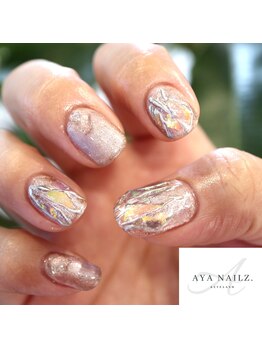 アヤネイルズ アンド アイラッシュ(AYA NAILZ.&Eyelash)/シアー感夏ネイル。