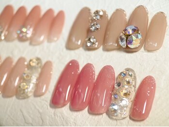 ネイルアート エクリ(Nail Art:Ecrit)の写真/ハイクオリティで繊細なアート♪【長持ち＆美フォルム★90分付け放題コース¥8880】120分コースもオススメ！