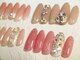 ネイルアート エクリ(Nail Art:Ecrit)の写真/ハイクオリティで繊細なアート♪【長持ち＆美フォルム★90分付け放題コース¥8880】120分コースもオススメ！