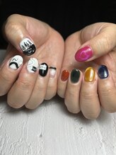 アトリエループ(atelier Loop by shiho)/shihoハートマグネットネイル