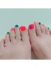 【ジェルネイル】FOOTワンカラー10色まで★