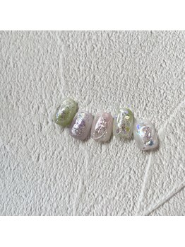 リファインネイル(refinenail)/4月ニュアンス定額デザイン