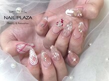 ネイルプラザ 河原町OPA店(NAIL PLAZA)/バレンタインネイル