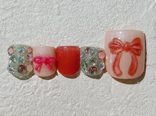 ネイルビート(NAIL BEAT)/ぷっくりリボンネイル