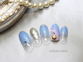人魚の鱗ネイル♪【定額￥7700】