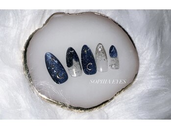 キラキラ夜空ネイル☆