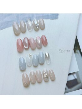 エスパルティール(Spartir)/シンプル可愛いネイル¥5500
