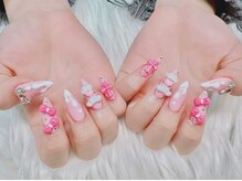 アキコネイルサロン(Akikoネイルサロン)/10本長さだし＋持ち込みデザイン