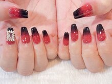 ムーピーネイル(moopy nail)/◆black＆red