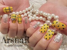 アルスネイル(Ars nail)/チェック×ドットネイル