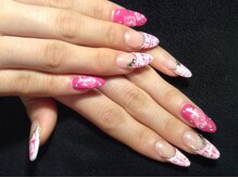 オーロラ(AurorA)/薔薇のペイントとツイード柄