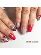 アイリーネイル(IRIE NAIL)/ジェル　手描き4本アート